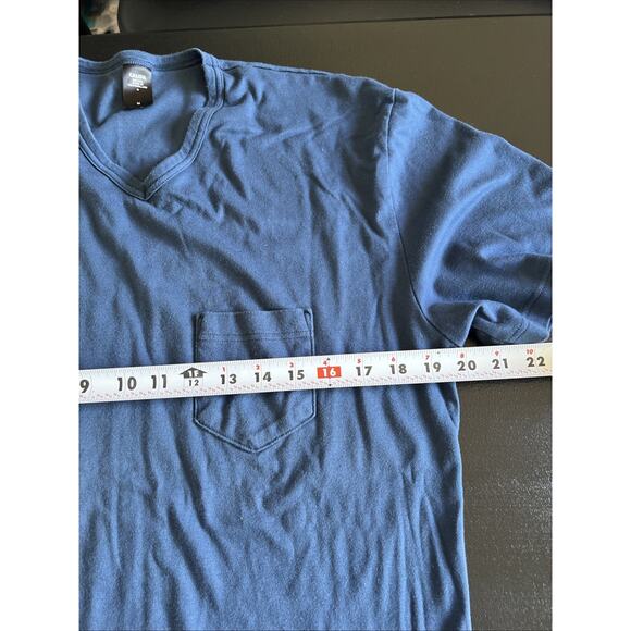 Calida Womens Medium Navy Blue 100% Cotton V Neck T-Shirt Sleep Shirt READ - Picture 11 of 12